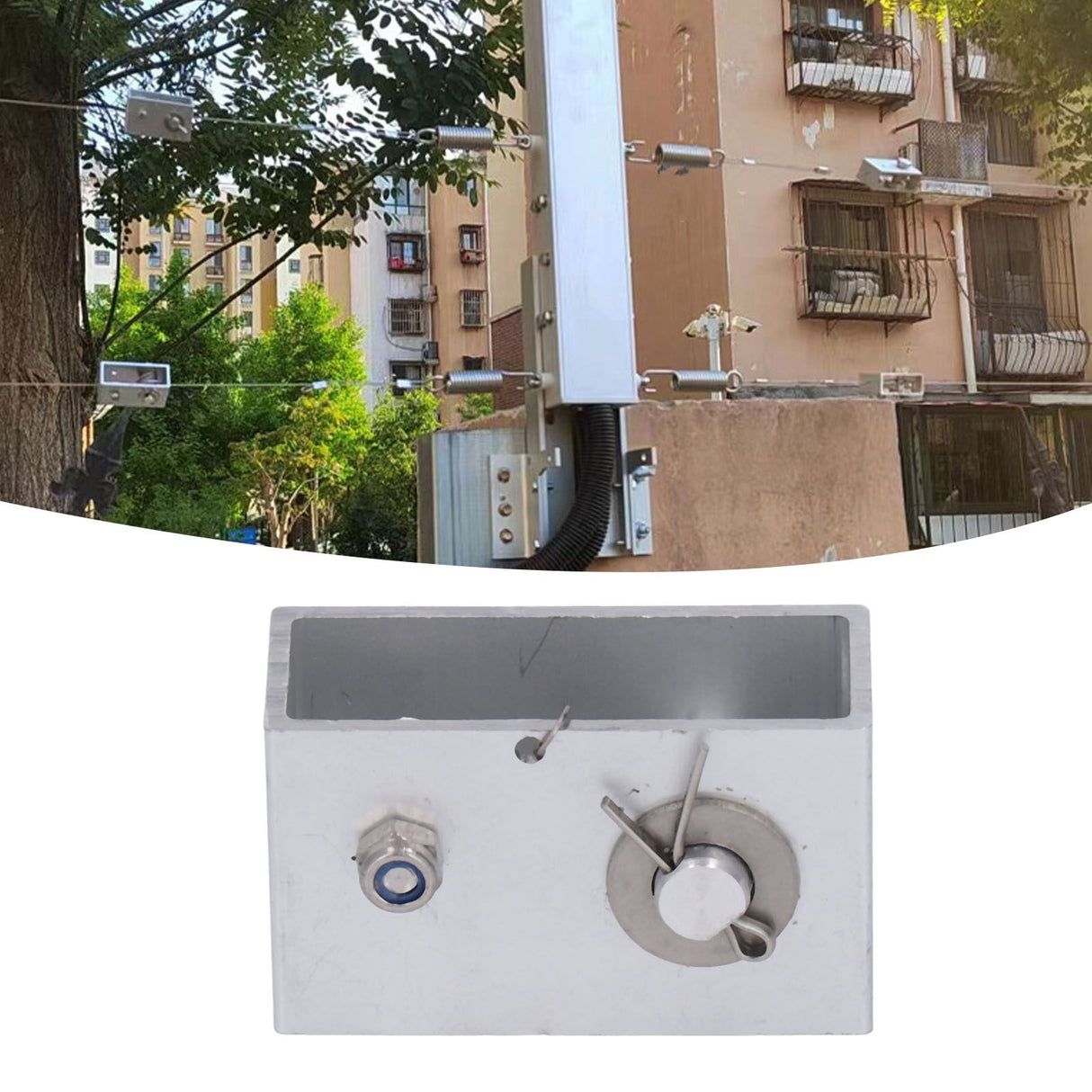 10pcs Electric Fence Wire Tensioner Aluminum Alloy Tension Fence Inline Tightener Anti Theft Alarm for Farm Safety