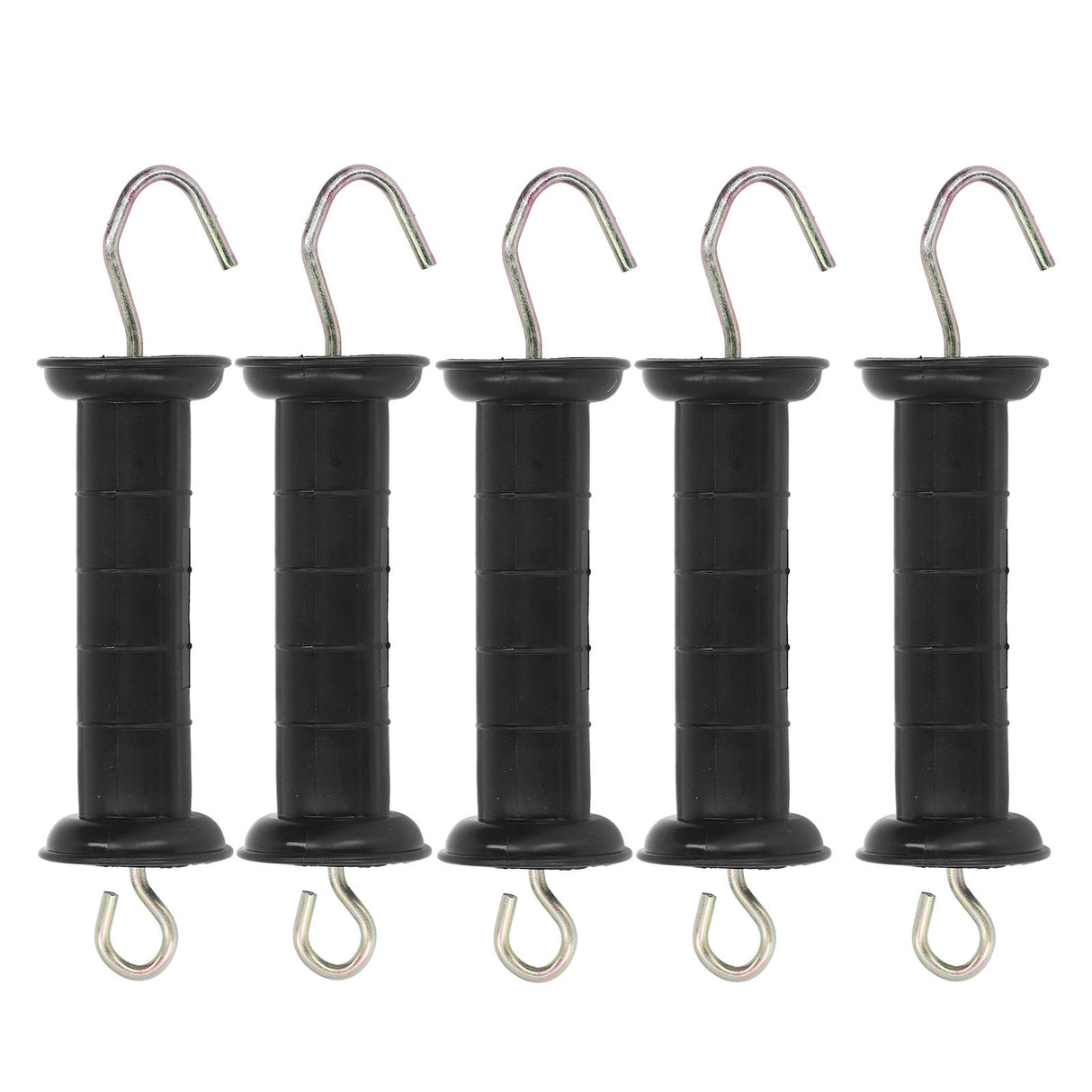 5Pcs Electric Fence Handle Insulated Gate Grip Bar with Metal Hook for Farm Pasture
