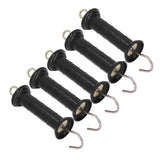 5Pcs Electric Fence Handle Insulated Gate Grip Bar with Metal Hook for Farm Pasture - Front View