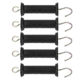 5Pcs Electric Fence Handle Insulated Gate Grip Bar with Metal Hook for Farm Pasture - Side View