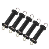 5Pcs Electric Fence Handle Insulated Gate Grip Bar with Metal Hook for Farm Pasture - Top-Down View