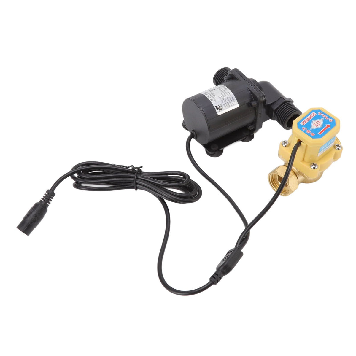 DC Brushless Pump Quiet Solar Water Heater Booster Pump with Flow Switch 6v-24v G1/2 Male Thread