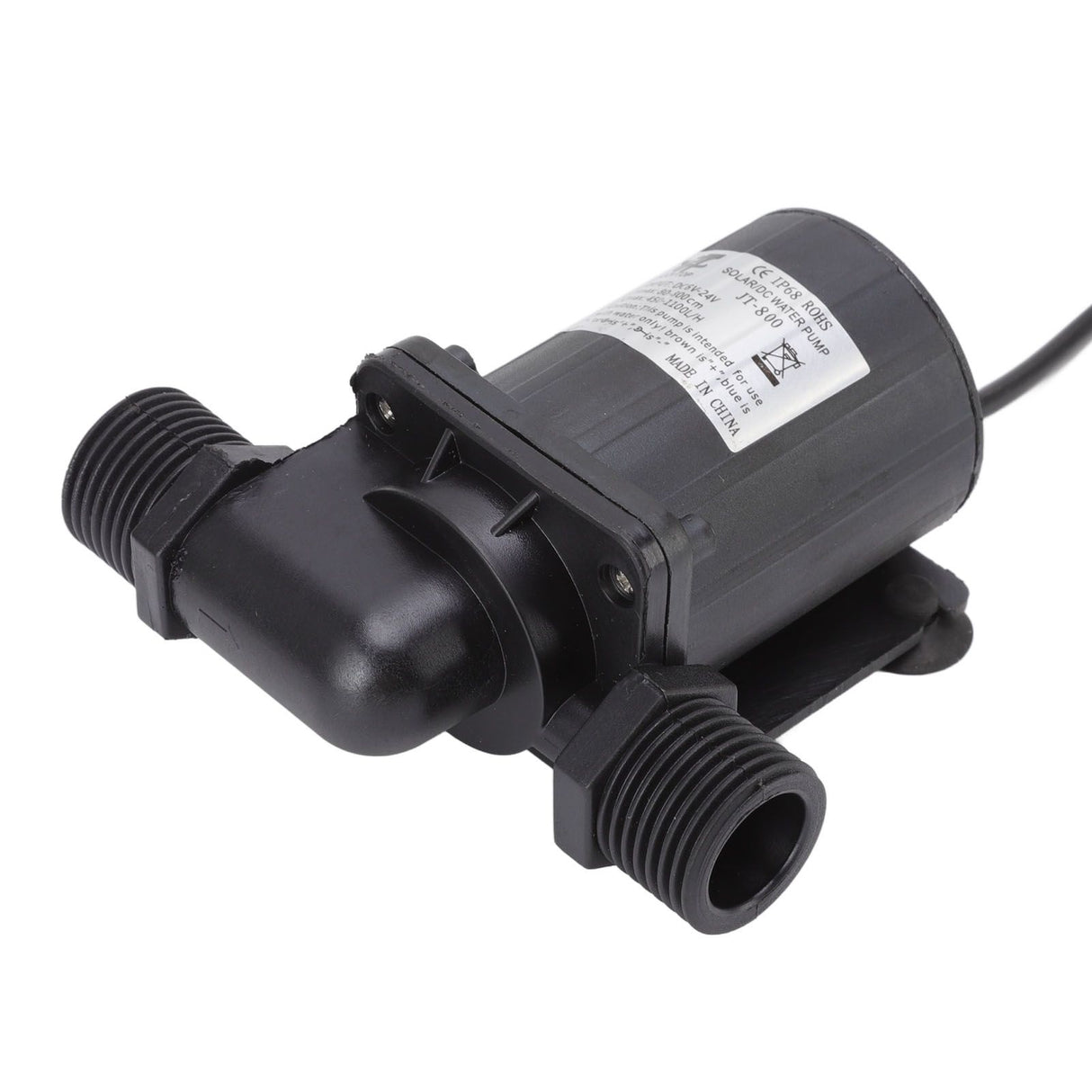 DC Brushless Pump Quiet Solar Water Heater Booster Pump with Flow Switch 6v-24v G1/2 Male Thread