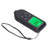 Digital Coating Thickness Gauge ABS with Portable Rope Automatic Shutdown Function Paint Coating Meter for Outdoor Black