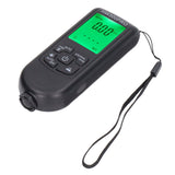 Digital Coating Thickness Gauge ABS with Portable Rope Automatic Shutdown Function Paint Coating Meter for Outdoor Black - Side View