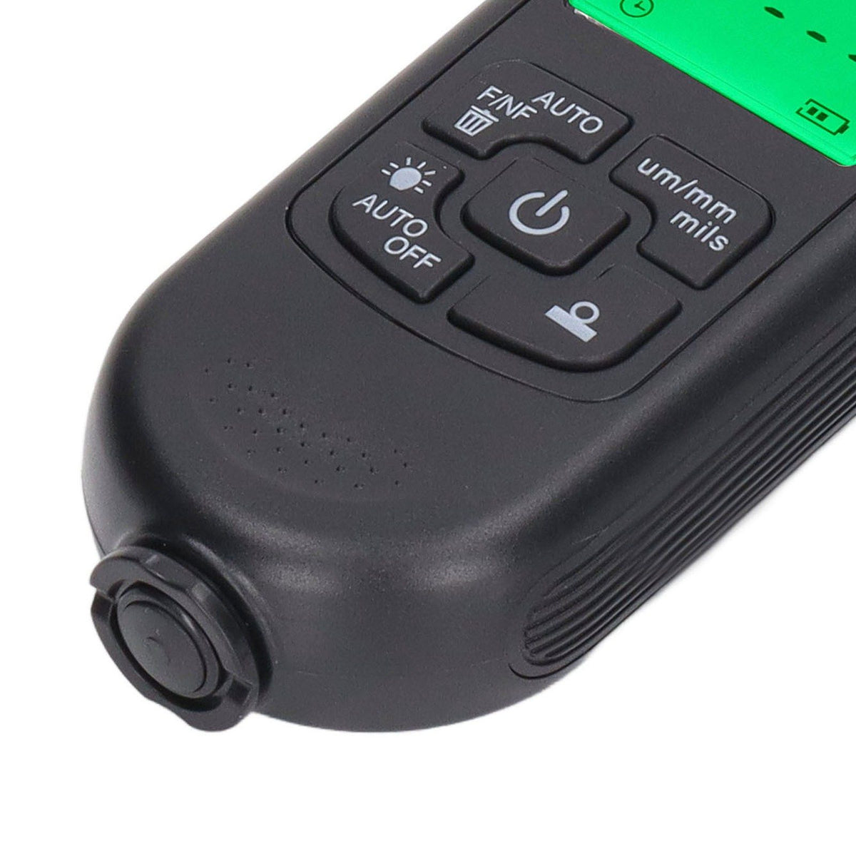Digital Coating Thickness Gauge ABS with Portable Rope Automatic Shutdown Function Paint Coating Meter for Outdoor Black