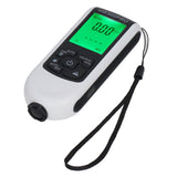Digital Coating Thickness Gauge ABS with Portable Rope Automatic Shutdown Function Paint Coating Meter for Outdoor White - Side View