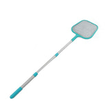 Swimming Pool Skimmer Net Plastic Nylon Green Leaf Rake Cleaning Tool for Hot Tub Spa Fountain