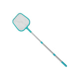 Swimming Pool Skimmer Net Plastic Nylon Green Leaf Rake Cleaning Tool for Hot Tub Spa Fountain - 45-Degree Angle