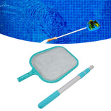 Swimming Pool Skimmer Net Plastic Nylon Green Leaf Rake Cleaning Tool for Hot Tub Spa Fountain - Extra Image