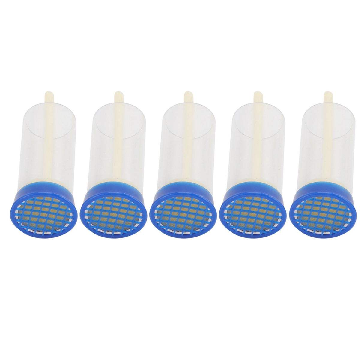 5Pcs Queen Bee Marking Cage Soft Safe Lightweight Queen Bee Marking Cage Bottle Marker for Gardening Potted Plants