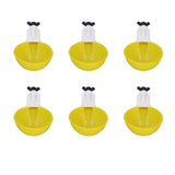 9pcs Chicken Water Cups Yellow Poultry Automatic Drinking Bowl Water Cups Feeder Waterer for Chicken Duck Goose Quail
