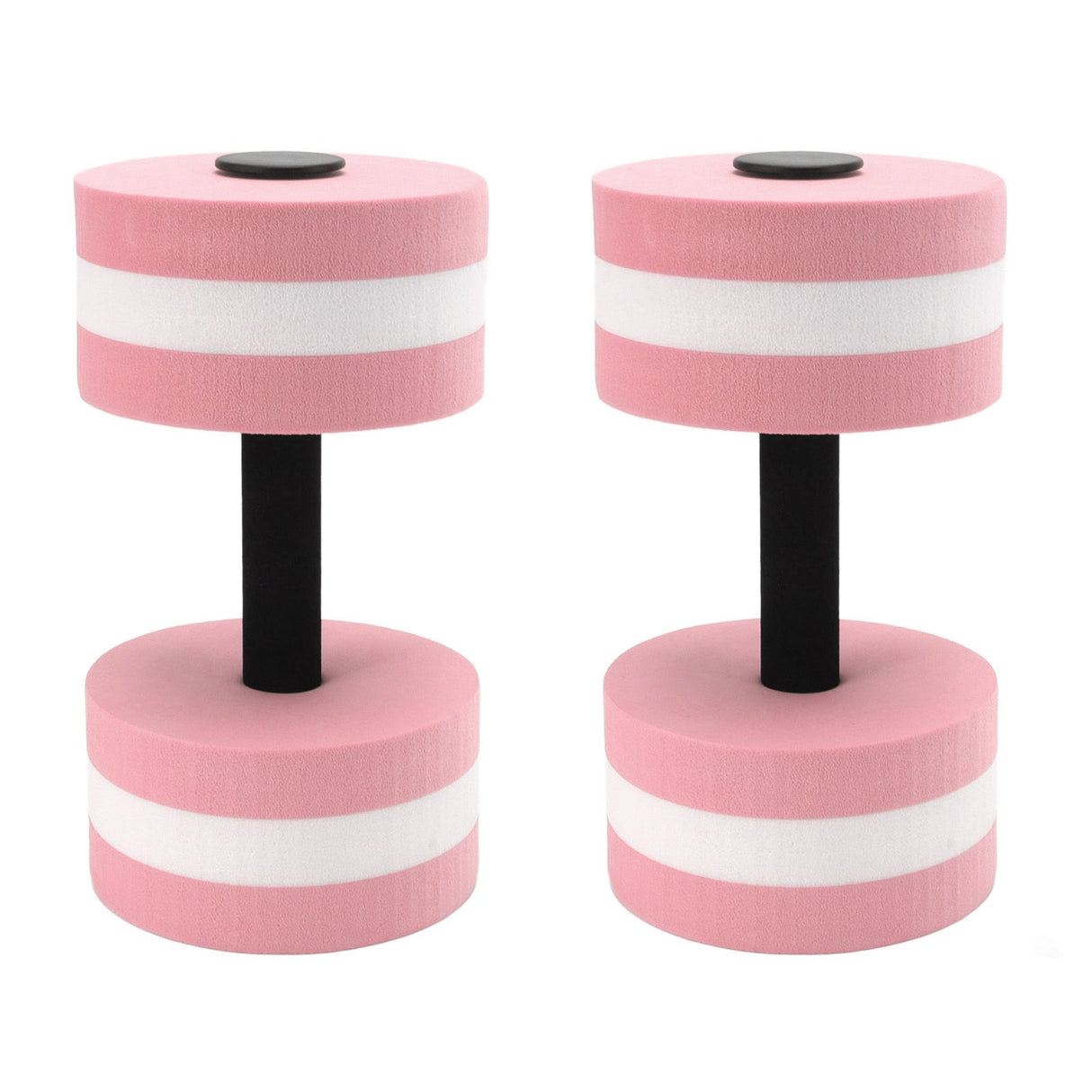 2 PCS EVA Water Floating Dumbbell Yoga Exercise Water Foam Dumbbell Fitness Tool for Men Women Kids Pink
