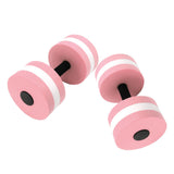 2 PCS EVA Water Floating Dumbbell Yoga Exercise Water Foam Dumbbell Fitness Tool for Men Women Kids Pink