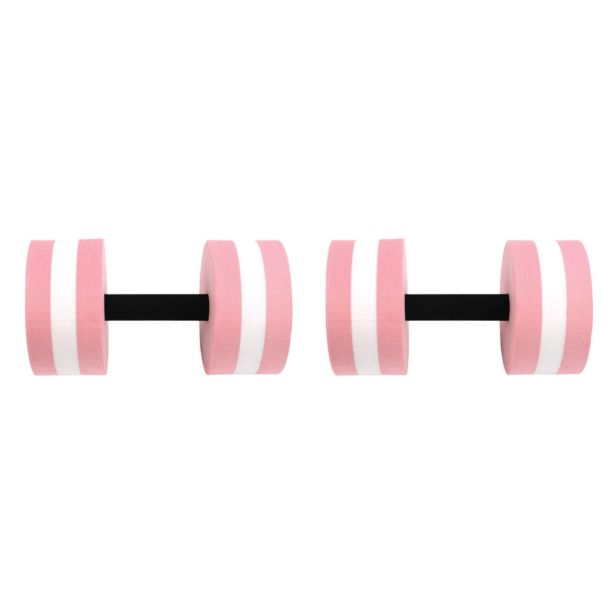 2 PCS EVA Water Floating Dumbbell Yoga Exercise Water Foam Dumbbell Fitness Tool for Men Women Kids Pink