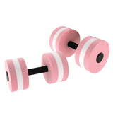 2 PCS EVA Water Floating Dumbbell Yoga Exercise Water Foam Dumbbell Fitness Tool for Men Women Kids Pink