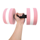 2 PCS EVA Water Floating Dumbbell Yoga Exercise Water Foam Dumbbell Fitness Tool for Men Women Kids Pink