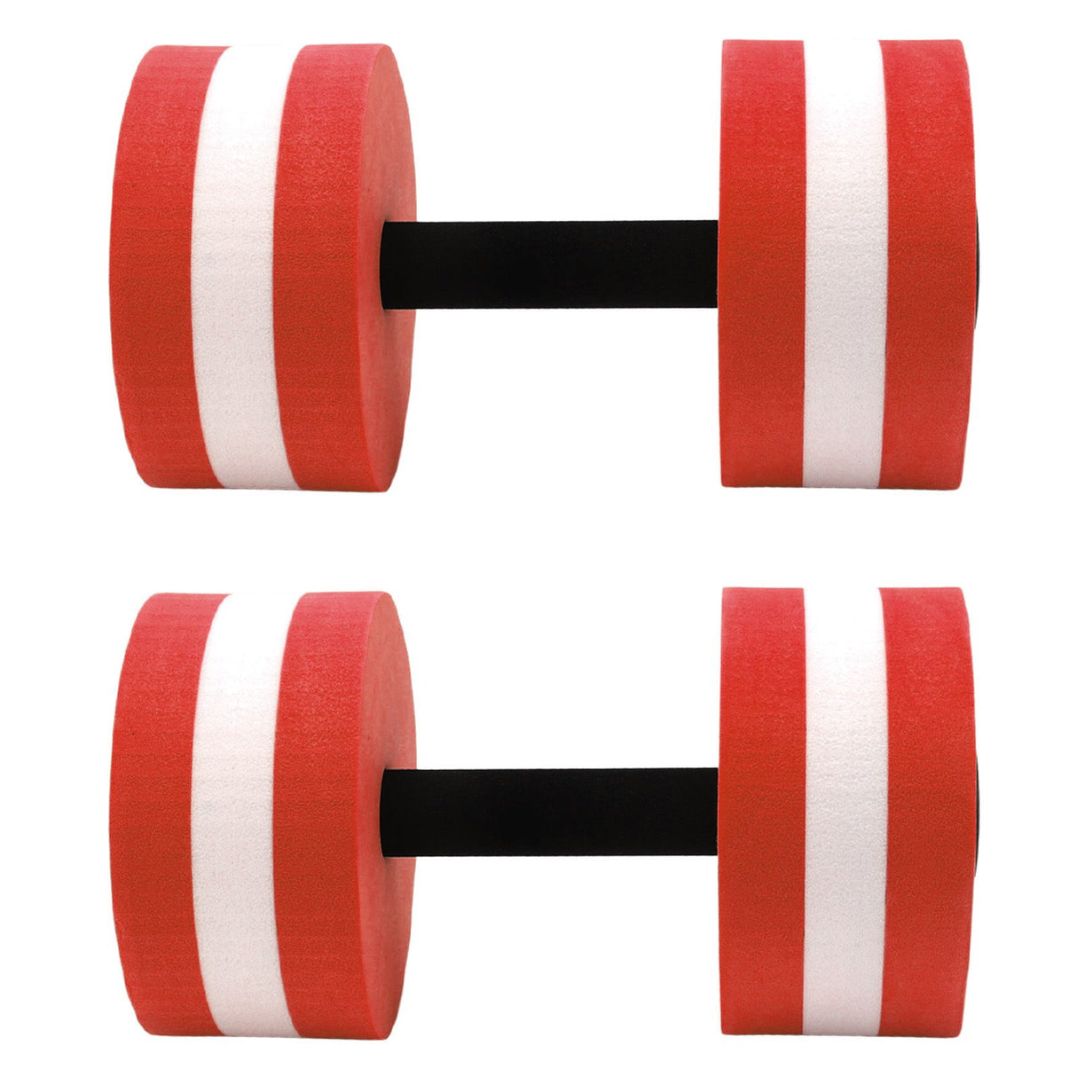 2 PCS EVA Water Floating Dumbbell Yoga Exercise Water Foam Dumbbell Fitness Tool for Men Women Kids Red