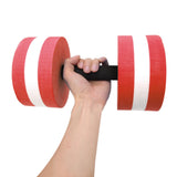 2 PCS EVA Water Floating Dumbbell Yoga Exercise Water Foam Dumbbell Fitness Tool for Men Women Kids Red