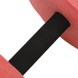 2 PCS EVA Water Floating Dumbbell Yoga Exercise Water Foam Dumbbell Fitness Tool for Men Women Kids Red