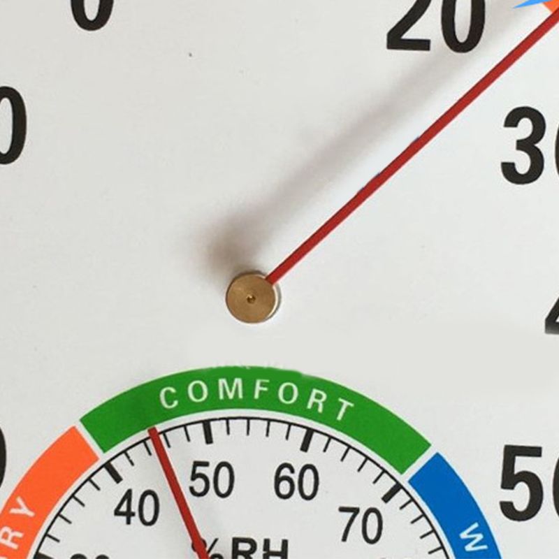 Thermometer Hygrometer Pointer Type Full Metal Multifunction Indoor Thermometer for Baby's Room Hospital Pharmacy