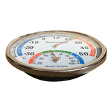 Thermometer Hygrometer Pointer Type Full Metal Multifunction Indoor Thermometer for Baby's Room Hospital Pharmacy