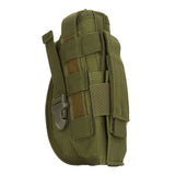 Molle Belt Holster Pouch Military Outdoor Waist Packs Multipurpose Nylon Holster Bag for Hunting Camping Olive Green - 45-Degree Angle