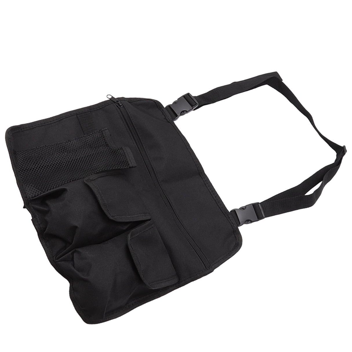 Camping Chair Hanging Bag Waterproof Oxford Cloth Adjustable Portable Beach Chairs Side Storage Bags for Outdoor Black