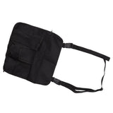 Camping Chair Hanging Bag Waterproof Oxford Cloth Adjustable Portable Beach Chairs Side Storage Bags for Outdoor Black - Close-Up Angle
