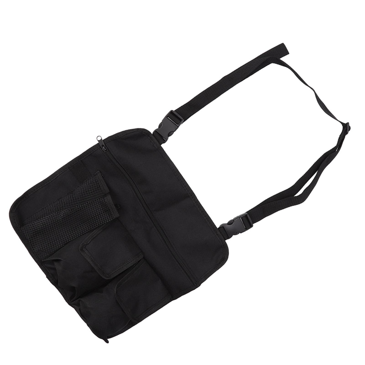 Camping Chair Hanging Bag Waterproof Oxford Cloth Adjustable Portable Beach Chairs Side Storage Bags for Outdoor Black