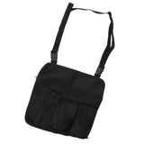 Camping Chair Hanging Bag Waterproof Oxford Cloth Adjustable Portable Beach Chairs Side Storage Bags for Outdoor Black