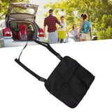 Camping Chair Hanging Bag Waterproof Oxford Cloth Adjustable Portable Beach Chairs Side Storage Bags for Outdoor Black