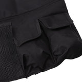 Camping Chair Hanging Bag Waterproof Oxford Cloth Adjustable Portable Beach Chairs Side Storage Bags for Outdoor Black