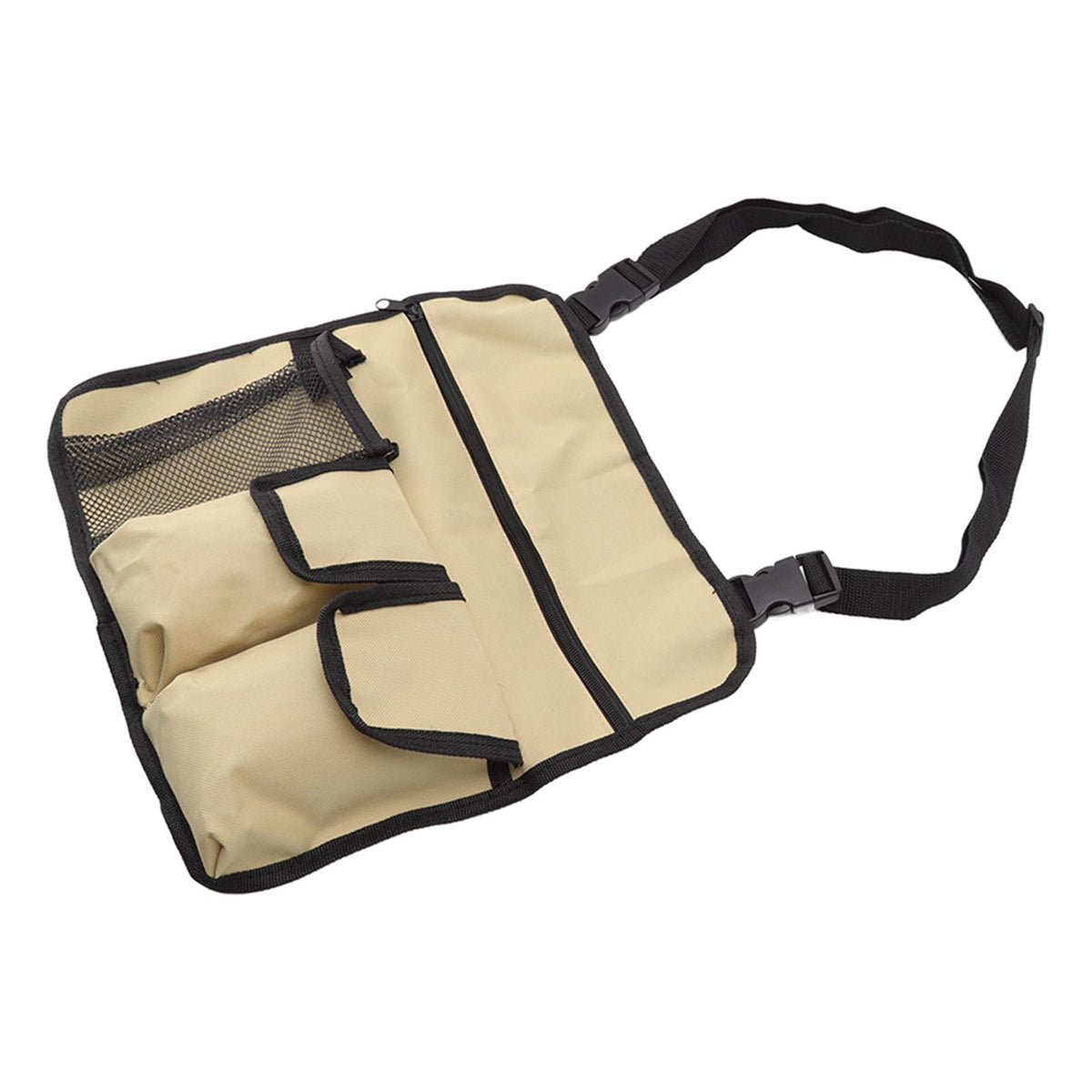 Camping Chair Hanging Bag Waterproof Oxford Cloth Adjustable Portable Beach Chairs Side Storage Bags for Outdoor Khaki
