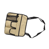 Camping Chair Hanging Bag Waterproof Oxford Cloth Adjustable Portable Beach Chairs Side Storage Bags for Outdoor Khaki