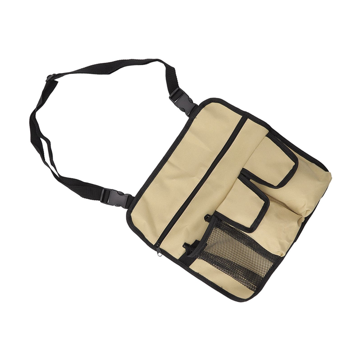 Camping Chair Hanging Bag Waterproof Oxford Cloth Adjustable Portable Beach Chairs Side Storage Bags for Outdoor Khaki