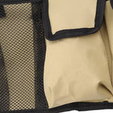 Camping Chair Hanging Bag Waterproof Oxford Cloth Adjustable Portable Beach Chairs Side Storage Bags for Outdoor Khaki - Extra Image