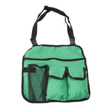 Camping Chair Hanging Bag Waterproof Oxford Cloth Adjustable Portable Beach Chairs Side Storage Bags for Outdoor Green - Top-Down View