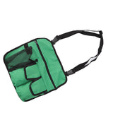Camping Chair Hanging Bag Waterproof Oxford Cloth Adjustable Portable Beach Chairs Side Storage Bags for Outdoor Green - Low Angle