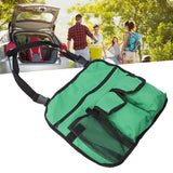 Camping Chair Hanging Bag Waterproof Oxford Cloth Adjustable Portable Beach Chairs Side Storage Bags for Outdoor Green