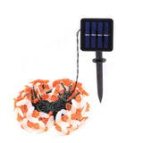Solar Bee String Lights Outdoor Led Honeybee Fairy Lights Waterproof Solar Bumble Bee Lights for Garden Christmas Decor Warm White 7 Meters 50 Lights(8 Function) - Side View