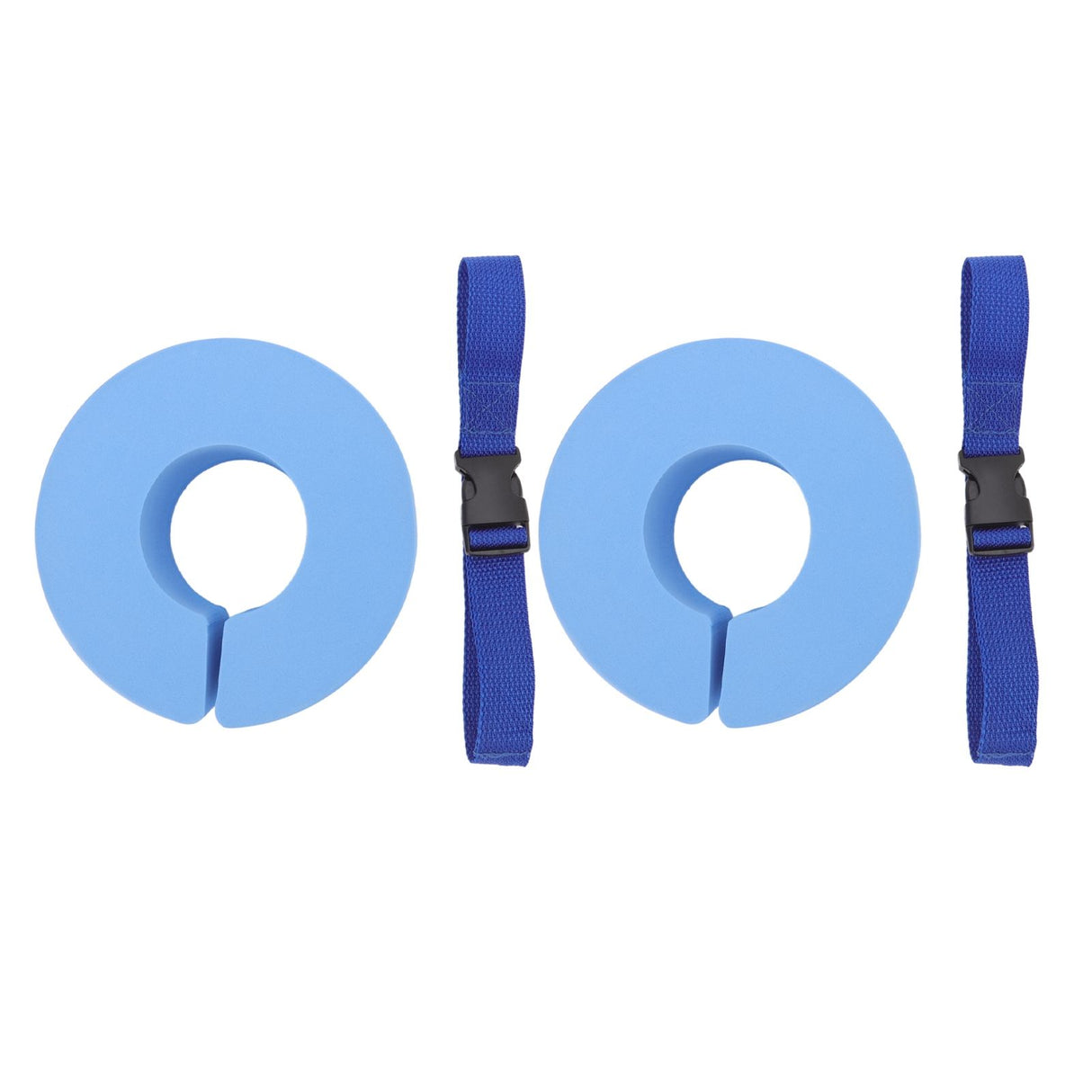 2 Pcs Thicken Baby Swim Cuffs EVA Children's Swimming Buoyancy Foam Arm Ring Kid's Swmming Equipment Blue Belt