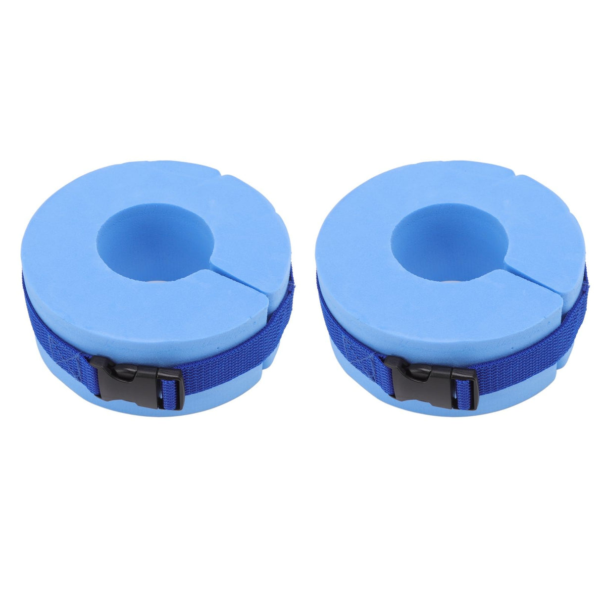 2 Pcs Thicken Baby Swim Cuffs EVA Children's Swimming Buoyancy Foam Arm Ring Kid's Swmming Equipment Blue Belt