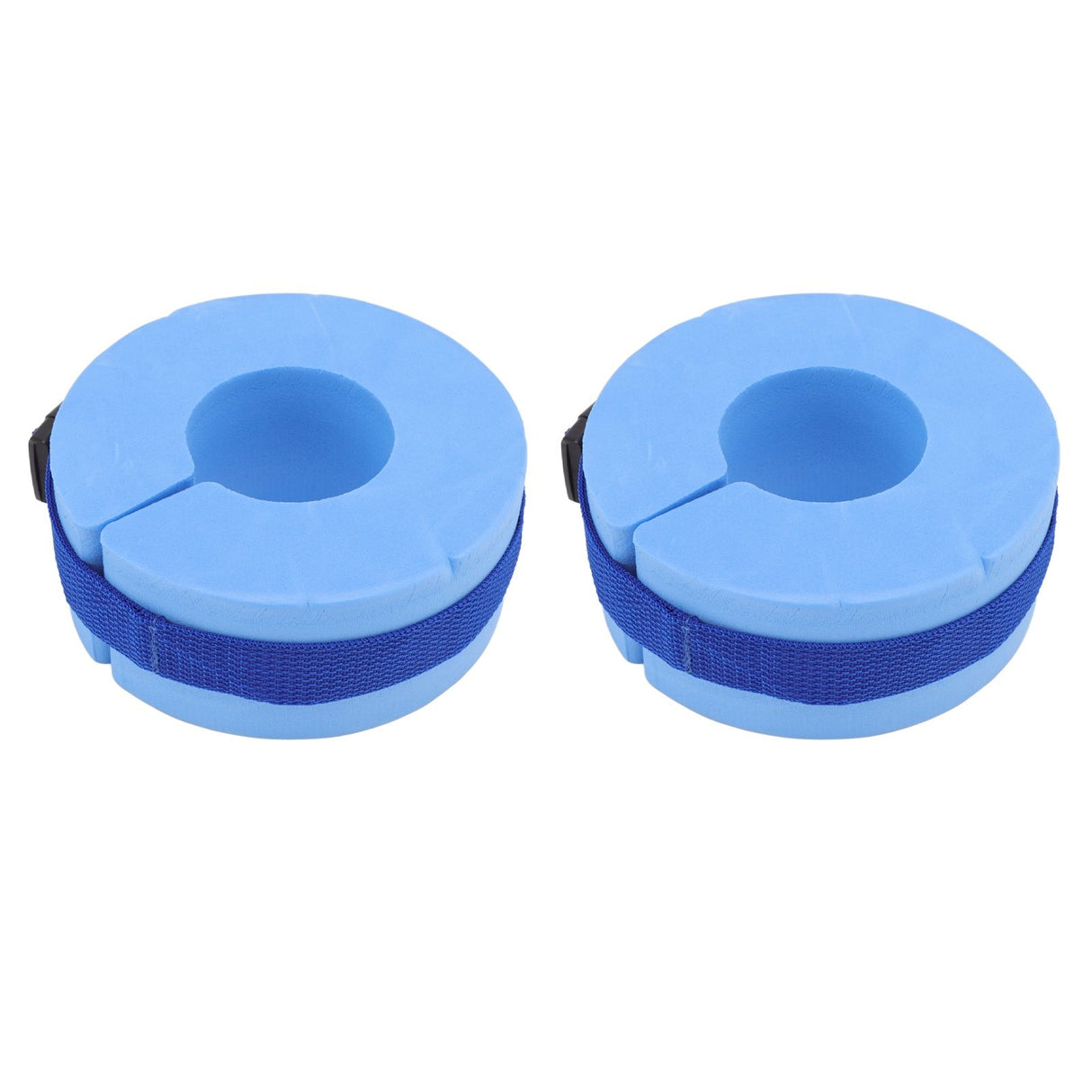 2 Pcs Thicken Baby Swim Cuffs EVA Children's Swimming Buoyancy Foam Arm Ring Kid's Swmming Equipment Blue Belt