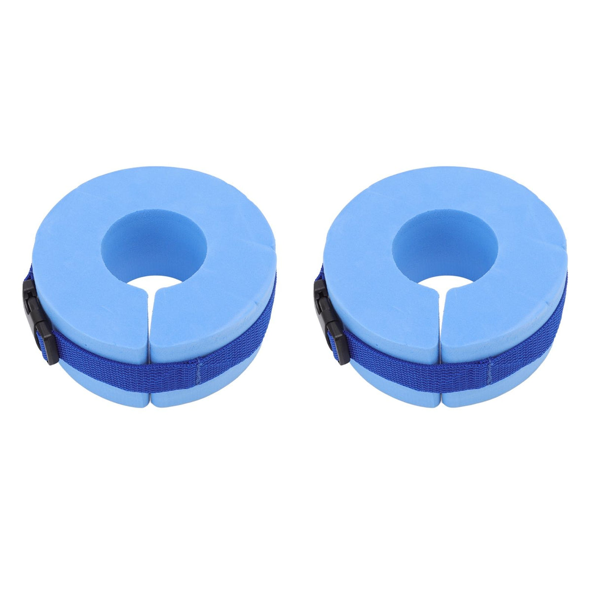 2 Pcs Thicken Baby Swim Cuffs EVA Children's Swimming Buoyancy Foam Arm Ring Kid's Swmming Equipment Blue Belt