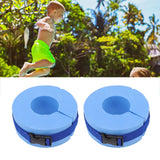 2 Pcs Thicken Baby Swim Cuffs EVA Children's Swimming Buoyancy Foam Arm Ring Kid's Swmming Equipment Blue Belt