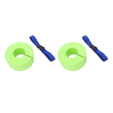 2 Pcs Thicken Baby Swim Cuffs EVA Children's Swimming Buoyancy Foam Arm Ring Kid's Swmming Equipment Green Belt