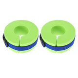 2 Pcs Thicken Baby Swim Cuffs EVA Children's Swimming Buoyancy Foam Arm Ring Kid's Swmming Equipment Green Belt