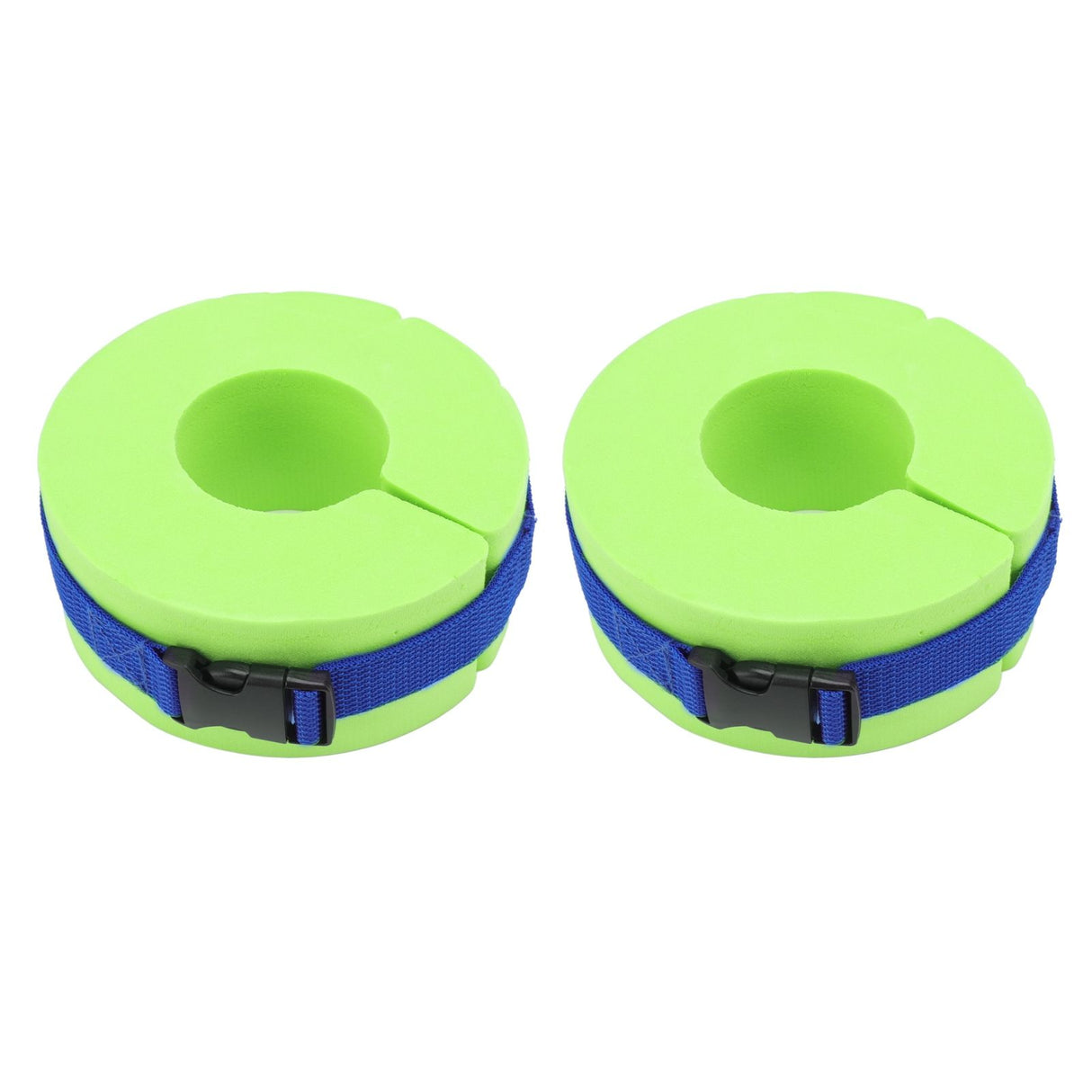 2 Pcs Thicken Baby Swim Cuffs EVA Children's Swimming Buoyancy Foam Arm Ring Kid's Swmming Equipment Green Belt