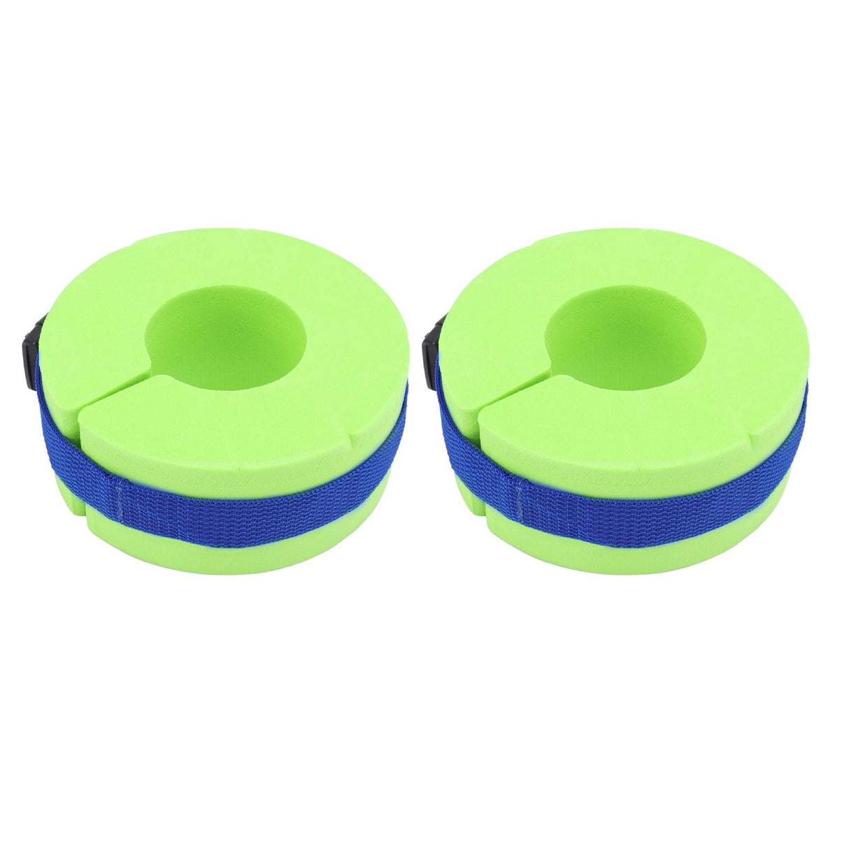 2 Pcs Thicken Baby Swim Cuffs EVA Children's Swimming Buoyancy Foam Arm Ring Kid's Swmming Equipment Green Belt